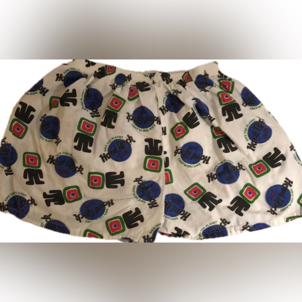 Hard Rock Cafe Boxers Vintage 80s Hard Rock Cafe Boxers with TV Head Boxers VTG